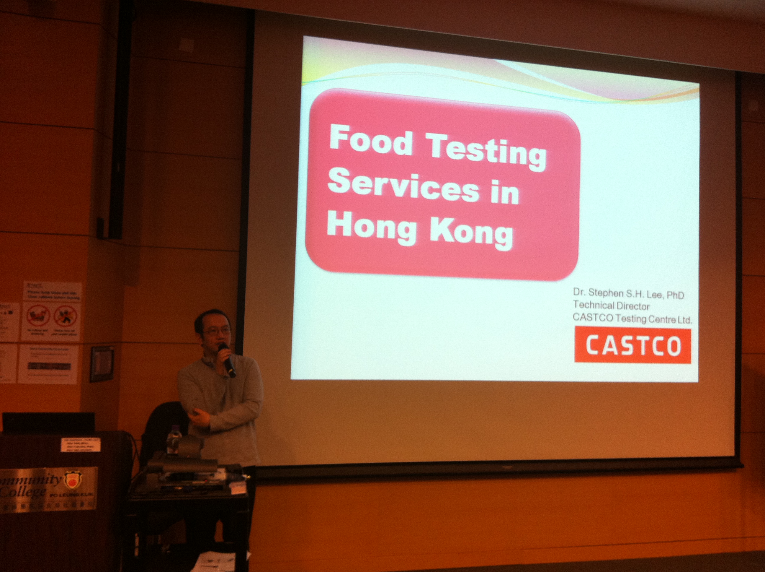 Guest Seminar on Food Testing Industry in Hong Kong - Photo - 1